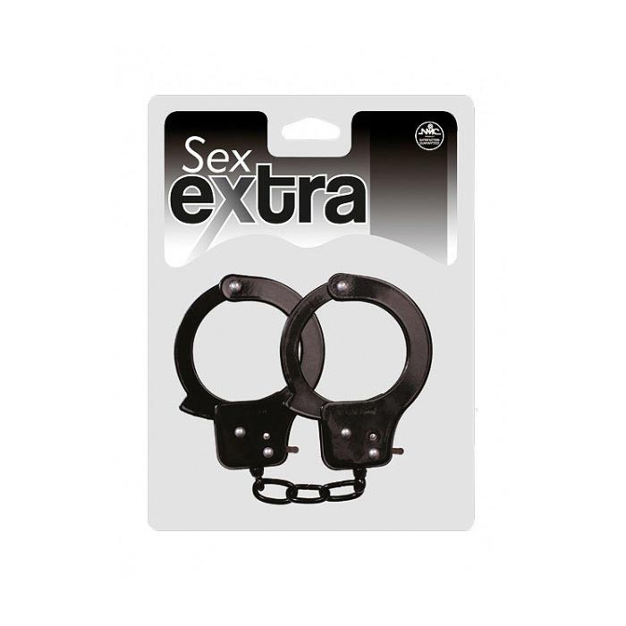 SEX EXTRA LOVE METAL CUFFS BLACK