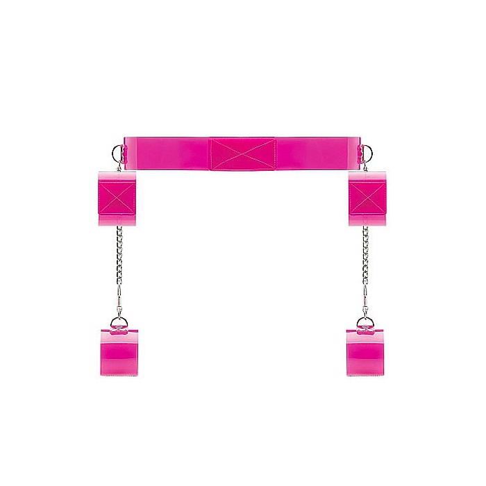 Pink Translucent Bondage Belt with Velcr