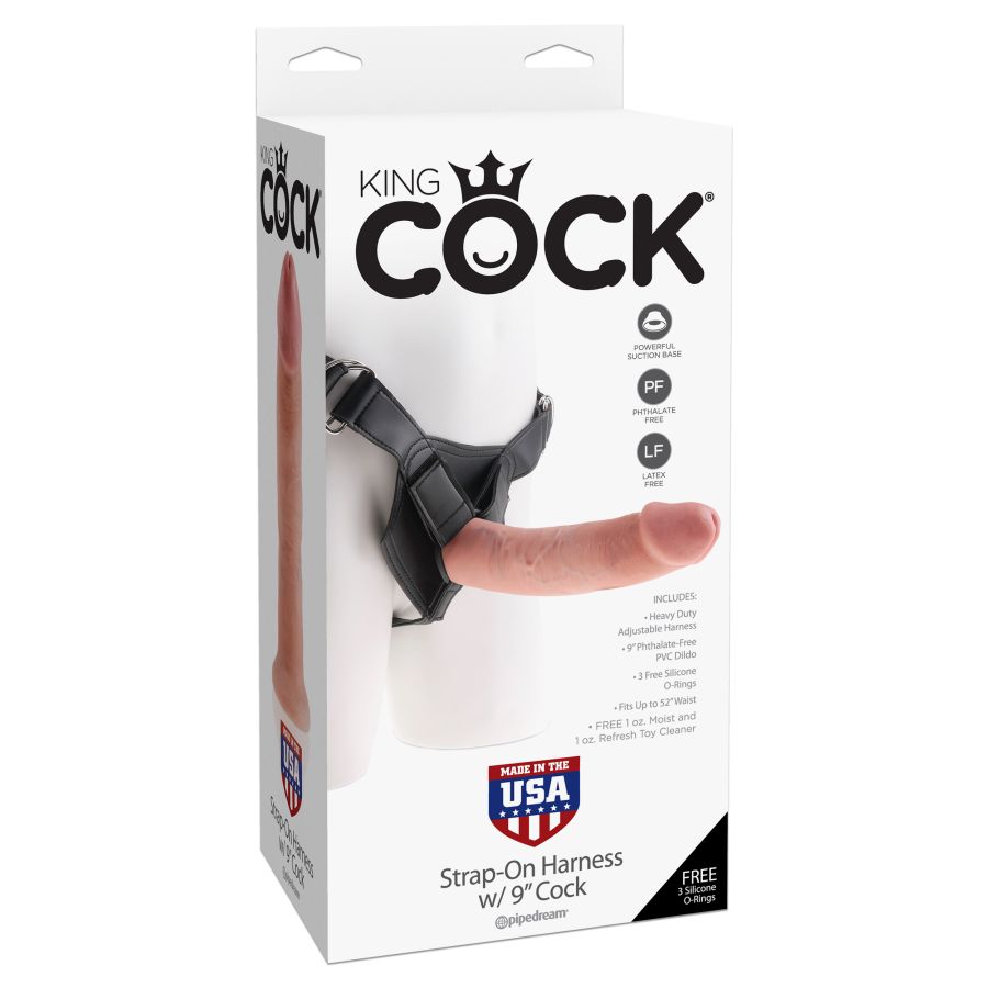 Strap-on Harness - with 9 Inch Cock - S