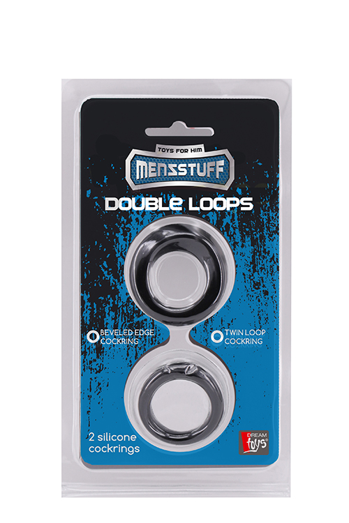 MENZSTUFF DOUBLE LOOPS 2 SILICONE RING