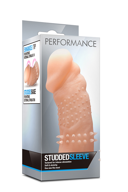 PERFORMANCE STUDDED SLEEVE BEIGE